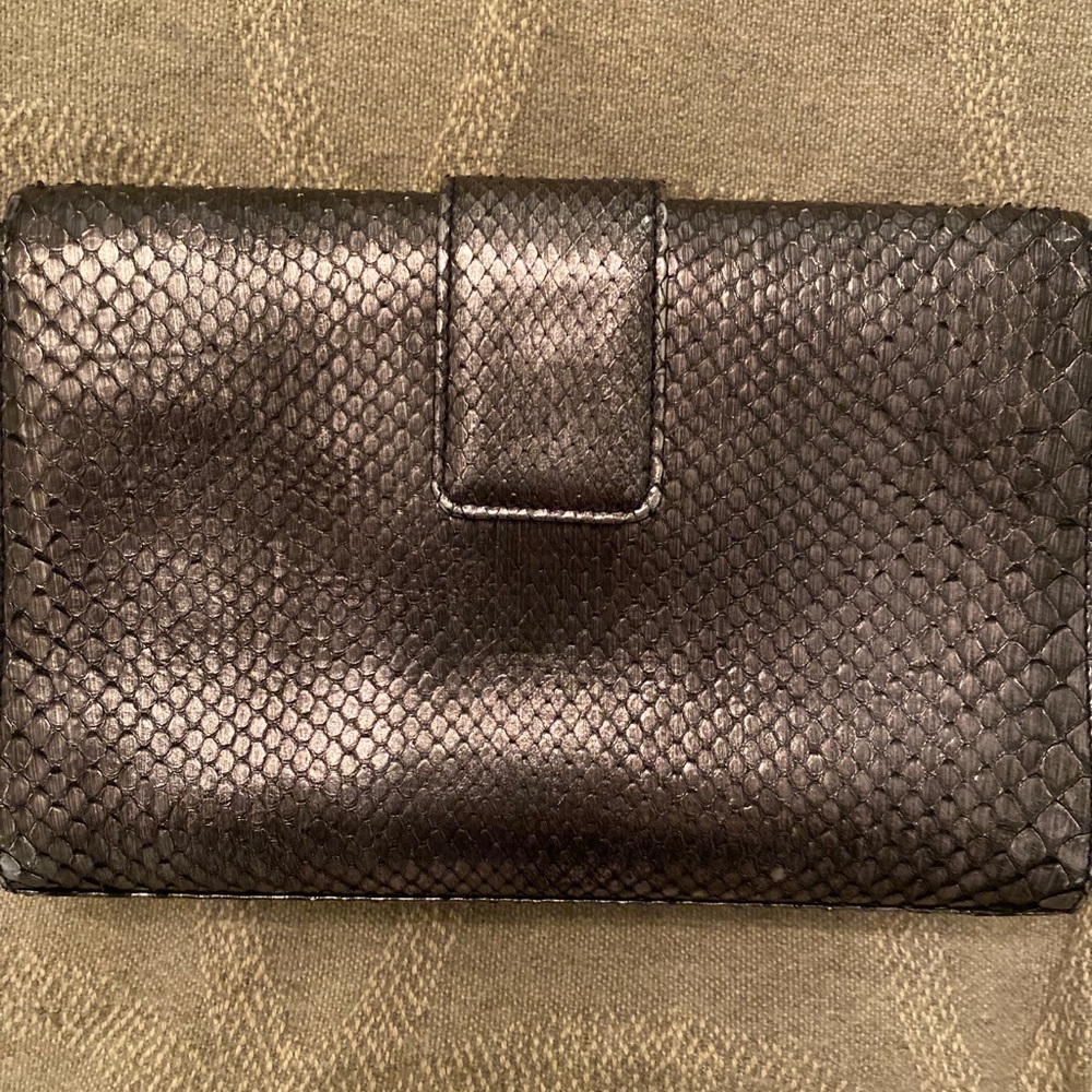 Gorgeous Barely Worn Dior Silver Python Clutch. - image 2